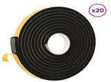 Self-adhesive Foam Tape 20 pcs Black 20mm x 5m CR Foam 42024088