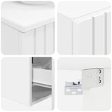 Bathroom Furniture Set 3 pcs High Gloss White 3406087