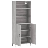 Highboard Grey Sonoma 69.5x34x180 cm Engineered Wood 3189259