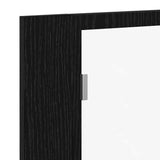 Bathroom Mirror Cabinet with Shelf Black Oak 60 x 12 x 45 cm 862550