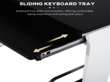 Computer Desk with Sliding Keyboard Tray, Storage Drawers and Host Box Shelf, Home Office Desk, T3398P344370