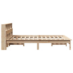 ZNTS Bed Frame without Mattress 140x200 cm Solid Wood Pine 3309737