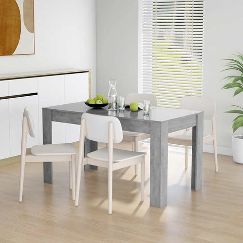 Dining Table Concrete Grey 140x74.5x76 cm Engineered Wood 804206