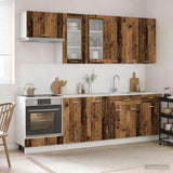 Kitchen Unit LYON 8 pcs Old Wood Engineered Wood 3438209