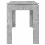 800760 Dining Table Concrete Grey 120x60x76 cm Engineered Wood