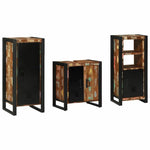 Bathroom Furniture Set 3 pcs Multicolour Solid Reclaimed Wood 3305629