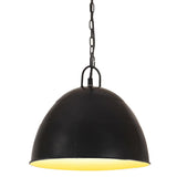 Hanging Lamp Black Iron 31 cm diameter Hanging Light Round 320548