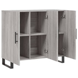 Sideboard Grey Sonoma 90x34x80 cm Engineered Wood 828138
