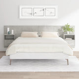 Bed Headboard with Cabinets Concrete Grey Engineered Wood 3115719