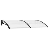 Door Canopy Black brackets, transparent sheets 45627