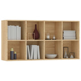 Book Cabinet/Sideboard Sonoma Oak 66x30x130 cm Engineered Wood 800156