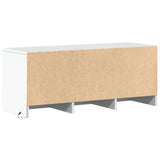 TV Cabinet with LED White 97x34x40 cm Engineered Wood 852236