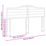 Headboard Sonoma Oak Engineered wood 888652