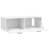Wall-Mounted TV Cabinet High Gloss White 98 x 41 x 30 cm 899039