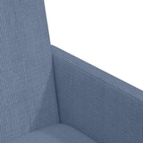 Dining Chairs with Wheels 2 pcs Blue 57 x 66 x 94 cm 42017804