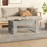 Coffee Table Concrete Grey 102x55x45 cm Engineered Wood 810903
