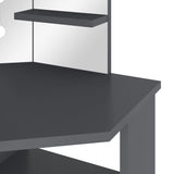 Dresser Grey MDF and Melamine Compact for corners Mirror 326532