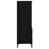 Highboard Black Oak 40 x 36 x 110 cm Engineered Wood 8009875