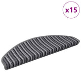 Self-adhesive Stair Mats 15 pcs Grey 65 x 21 x 4 cm 42011444