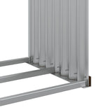 Log Holder Wood Look 120x45x140 cm Galvanised Steel 364581