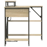 Desk with Drawer Sonoma Oak 120 x 79 x 86.5 cm Engineered Wood 859401