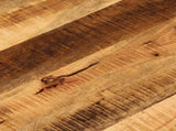 Table Top 80x2.5 cm Round Solid Wood Rough Mango 370013