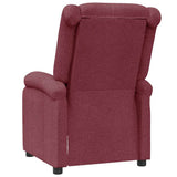 Recliner Chair Wine Red Fabric 342422
