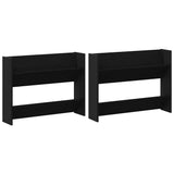 Shoe Cabinet 2 pcs Black Oak 83 x 18 x 60 cm Engineered Wood 875027