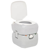 Portable Camping Toilet Grey and White 2212 L HDPE 154405