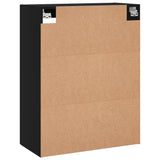 Wall Mounted Cabinets 2 pcs Black Engineered Wood 3197922