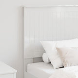 Headboard with Headboard Gloss White 75 cm Engineered wood 887829