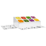 Gastronorm Container Holder with 8 GN 1/6 Pan Stainless Steel 51225