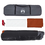 Camping Tent Dome 4-Person Grey and Orange Quick Release 4004244