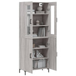 Highboard Grey Sonoma 69.5x34x180 cm Engineered Wood 3198215