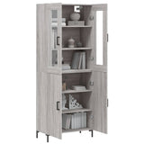 Highboard Grey Sonoma 69.5x34x180 cm Engineered Wood 3198215