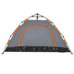 ZNTS Camping Tent 2-Person Grey and Orange Quick Release 4004163