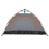 ZNTS Camping Tent 2-Person Grey and Orange Quick Release 4004163
