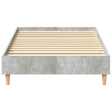 Bed Frame Concrete Grey 203 x 93 x 25 cm Engineered Wood 861051