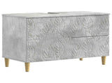 2 Piece Bathroom Cabinet Set DELFT Concrete Grey 3417543
