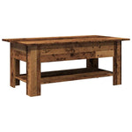 ZNTS Coffee Table Old Wood 102x55x42 cm Engineered Wood 856796