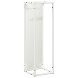 Firewood Rack White 25x25x80 cm Cold-rolled steel 864264