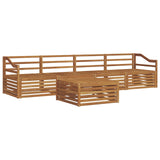 Outdoor Sofa Set 5 pcs Natural Solid Acacia Wood 3372994