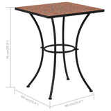 Mosaic Bistro Table Terracotta 60 cm Ceramic 46705