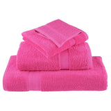 12 Piece Premium Towel Set SOLUND Pink 600 gsm 137586
