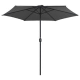 Garden Parasol with Aluminium Pole 270x246 cm Anthracite 47346