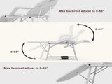 Portable Beauty Bed, Adjustable 3 Section Massage Table, Folding Massage, Salon Beauty Tattoo 18631292