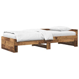 Bed Frame with Headboard Old Wood 80 x 200 cm Engineered Wood 8009038