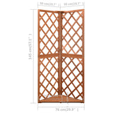 Corner Trellis 50x50x145 cm Solid Fir Wood 316407