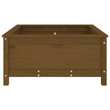 Garden Planter Honey Brown 82.5x82.5x39 cm Solid Wood Pine 825299