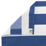 Balcony Screen Blue and White 110 x 1000 cm Oxford Fabric 42030654